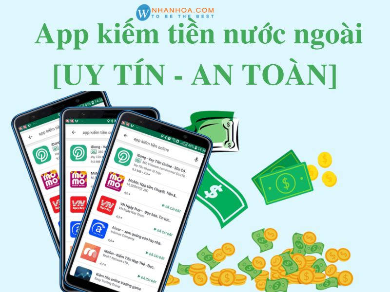 App kiếm tiền nước ngoài