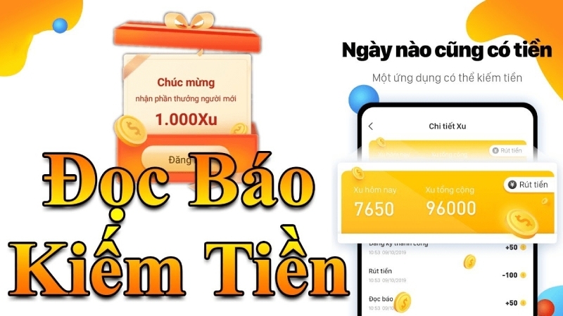 Đọc báo kiếm tiền