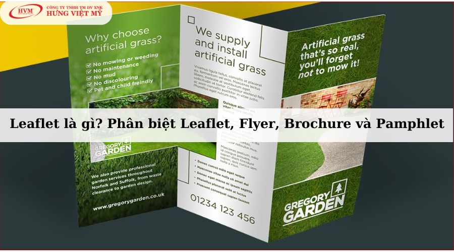 Leaflet là gì? Phân biệt Leaflet với Flyer, Brochure, Pamphlet